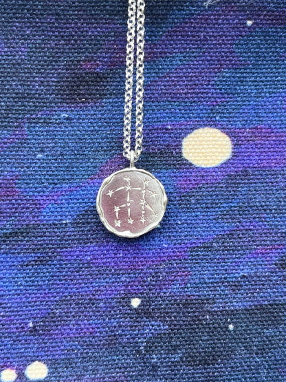 gemini constellation pendant